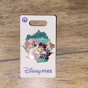 Disney Italy world showcase Carnivale D'Italia Teal and Pink Pin
